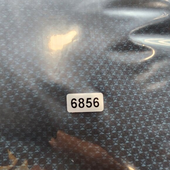 Womens Express Columnist Stretch Pants Blue Geometric Print Polyester Blend 6 - Picture 10 of 10